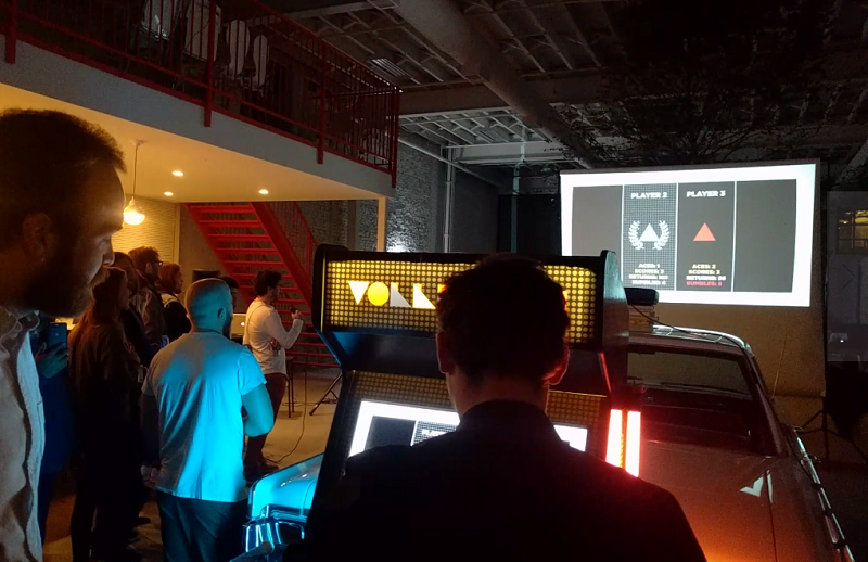 The Deathmatch by Audio event took place in the Madwell office space in Brooklyn.